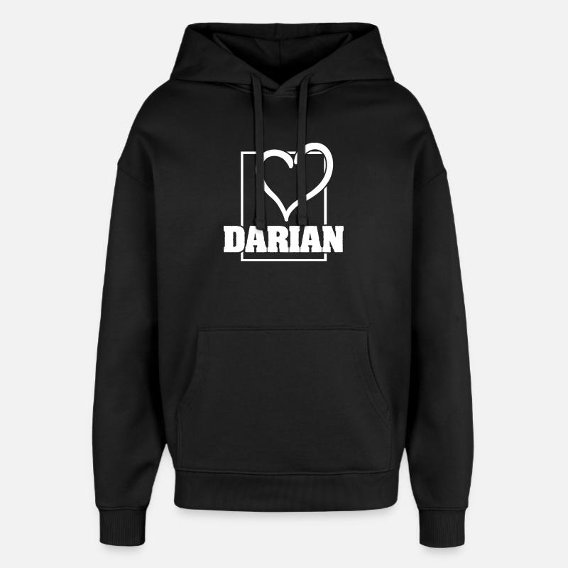 Frau Darian - Oversized Unisex Hoodie von Stanley/Stella - Schwarz
