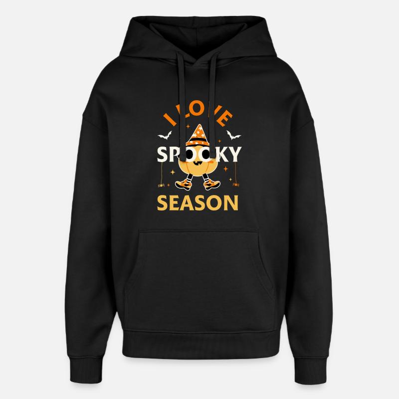 J’adore la saison effrayante - Sweat à capuche unisexe Stanley/Stella Oversized - noir