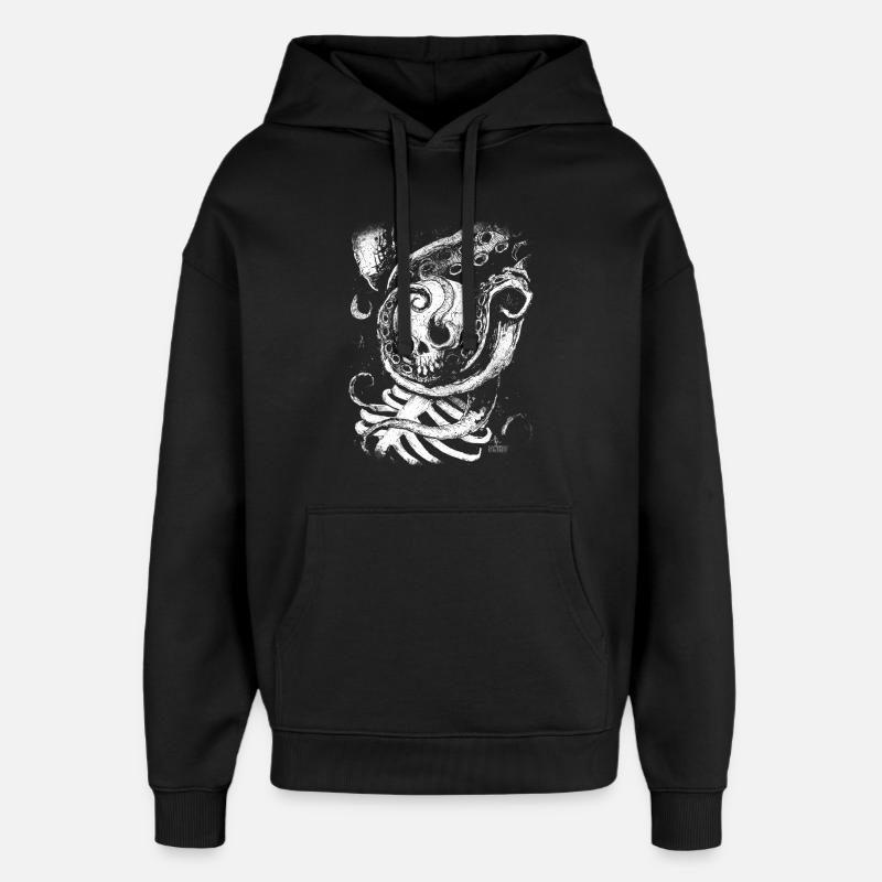 Emmêlés dans les profondeurs - Sweat à capuche unisexe Stanley/Stella Oversized - noir