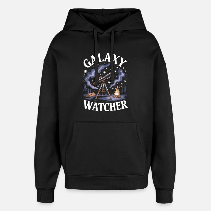 Observateur de la Galaxie - Sweat à capuche unisexe Stanley/Stella Oversized - noir