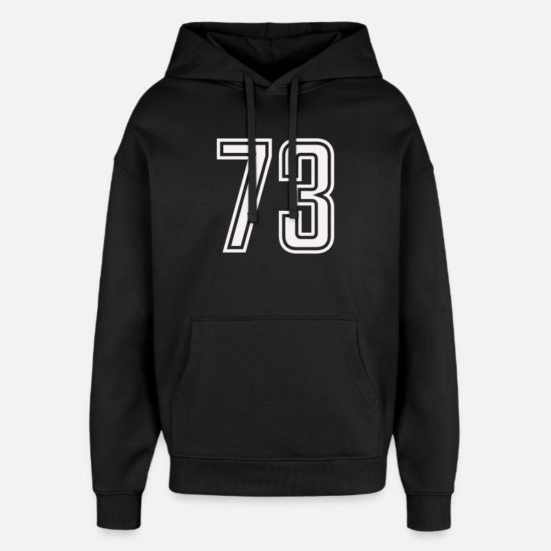 73 - Oversized Unisex Hoodie von Stanley/Stella - Schwarz