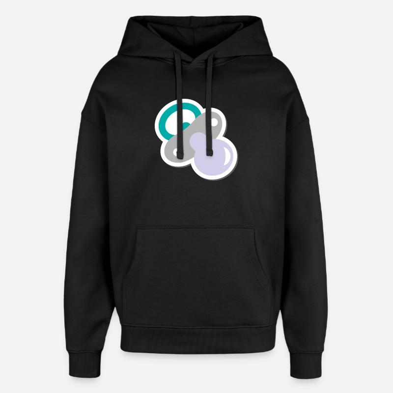 Sucette - Sweat à capuche unisexe Stanley/Stella Oversized - noir