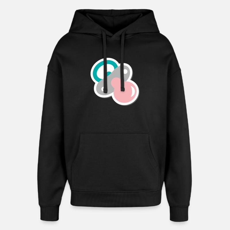 Sucette - Sweat à capuche unisexe Stanley/Stella Oversized - noir