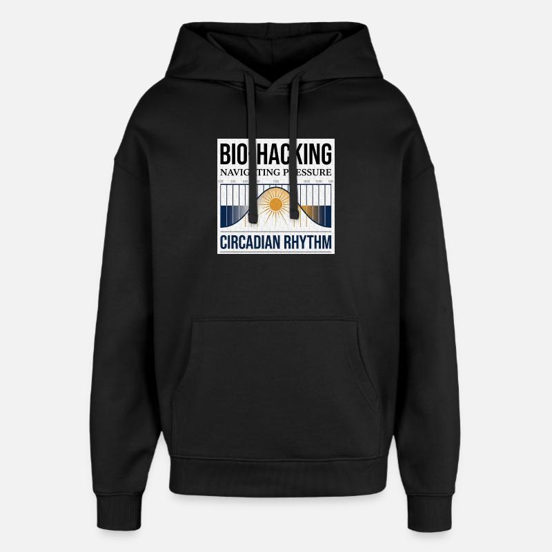 Bio Hacking - Oversized Unisex Hoodie von Stanley/Stella - Schwarz