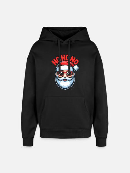 Ho Ho No Design - Oversized Unisex Hoodie von Stanley/Stella - Schwarz