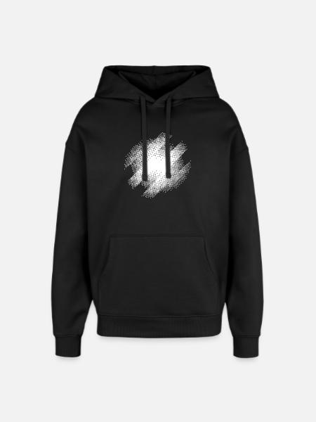 Bauhaus Burst Résumé - Sweat à capuche unisexe Stanley/Stella Oversized - noir
