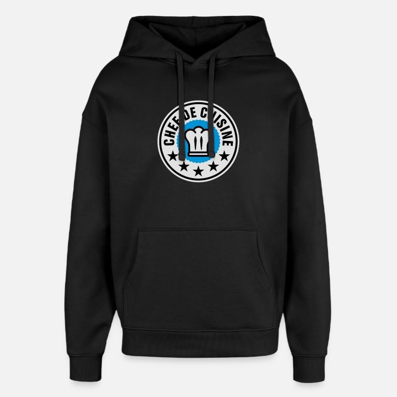 Chef de Cuisine - Oversized Unisex Hoodie von Stanley/Stella - Schwarz