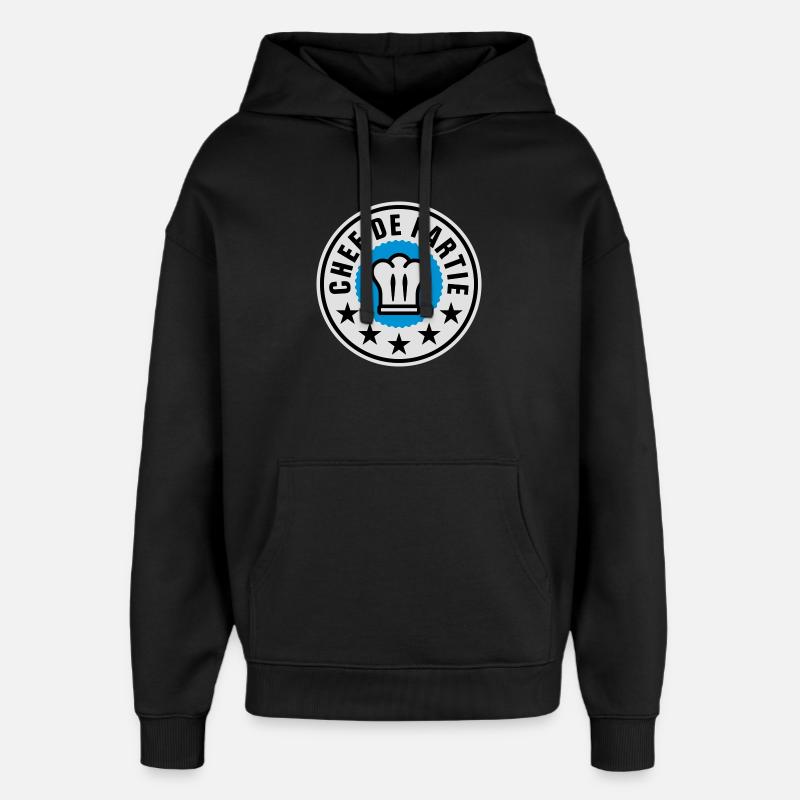 Chef de Partie - Oversized Unisex Hoodie von Stanley/Stella - Schwarz
