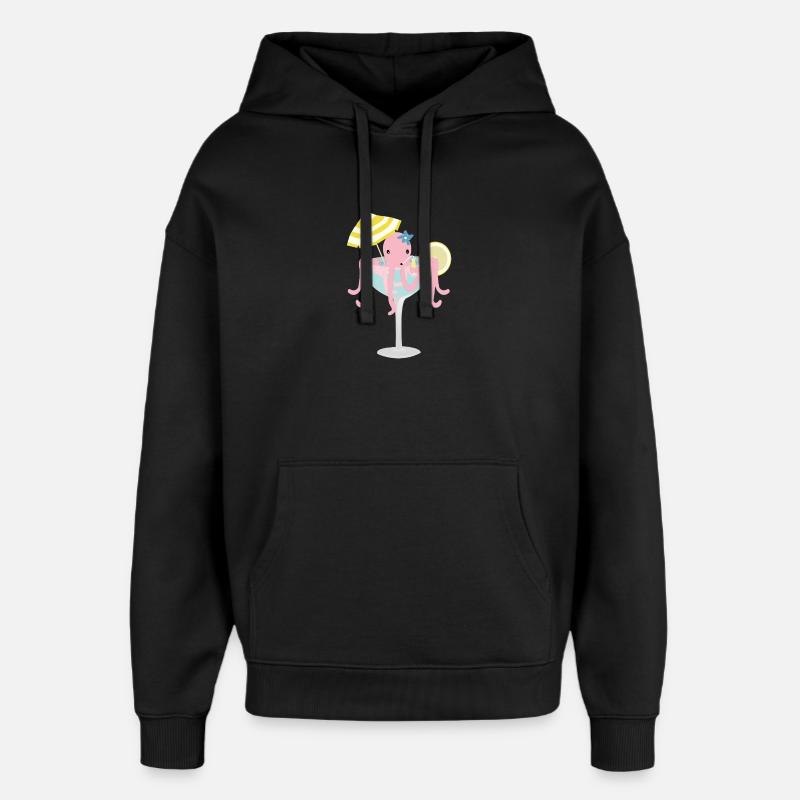 Oktopus - Oversized Unisex Hoodie von Stanley/Stella - Schwarz