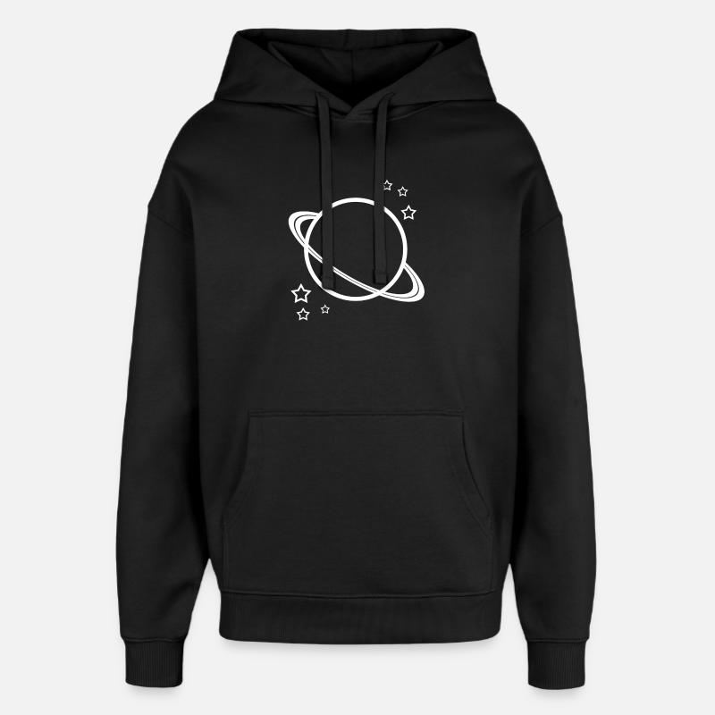Planet Space universe - Oversized Unisex Hoodie by Stanley/Stella - black