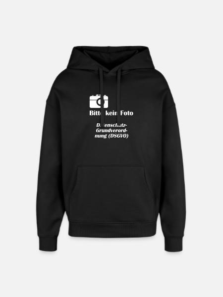 DSGVO1 Datenschutz - Oversized Unisex Hoodie von Stanley/Stella - Schwarz