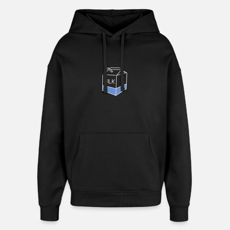 Milch - Oversized Unisex Hoodie von Stanley/Stella - Schwarz