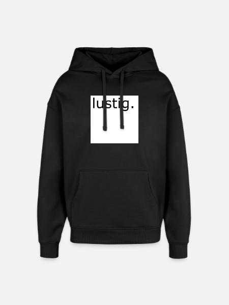 Typographie de jeux de mots drôles - Sweat à capuche unisexe Stanley/Stella Oversized - noir