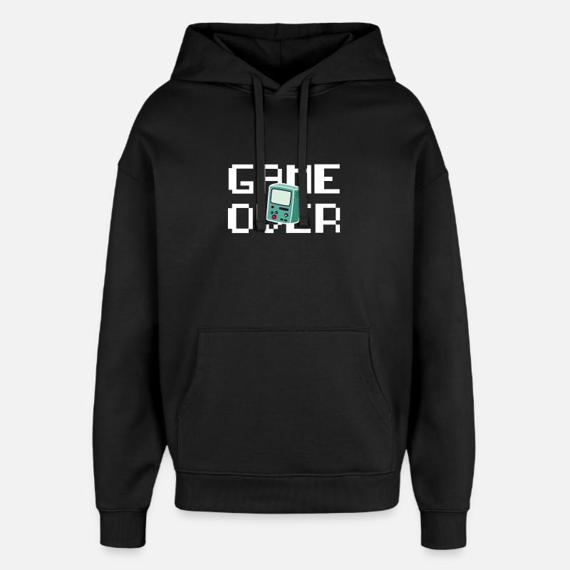 Game Over Retrogaming - Oversized Unisex Hoodie von Stanley/Stella - Schwarz