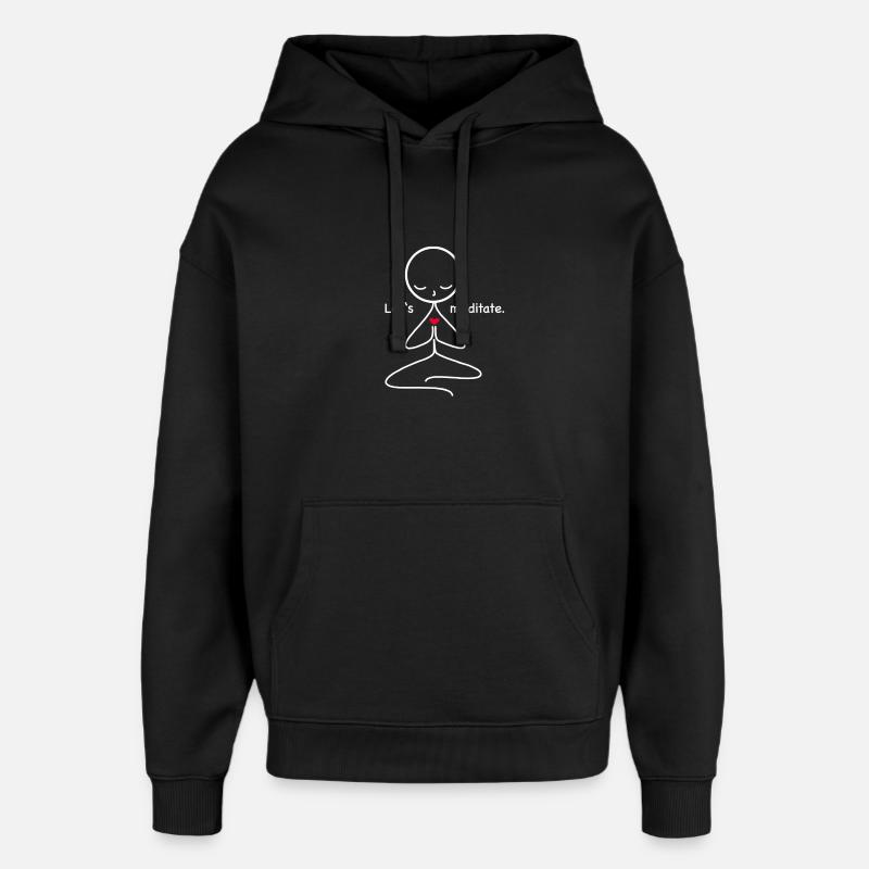 méditation - Sweat à capuche unisexe Stanley/Stella Oversized - noir