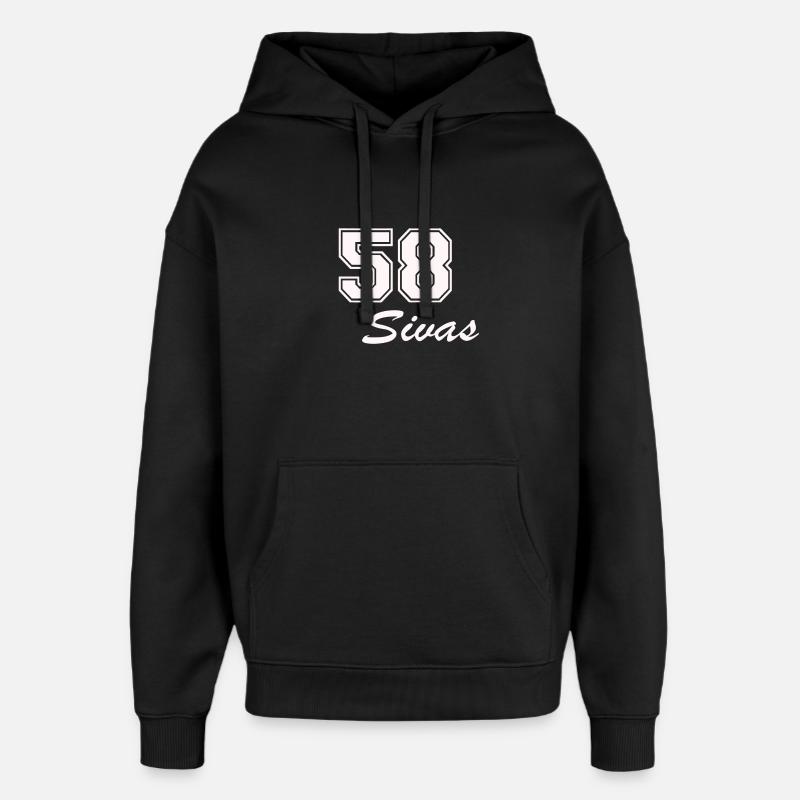 Sivas - Oversized Unisex Hoodie von Stanley/Stella - Schwarz