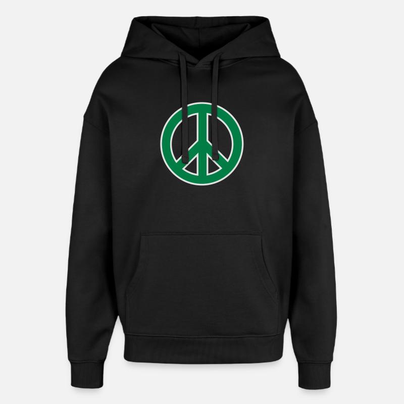 Symbole de paix - Sweat à capuche unisexe Stanley/Stella Oversized - noir