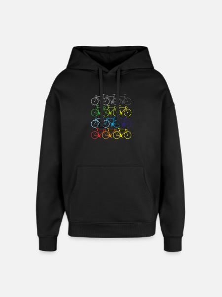 Vélo sport d'été - Sweat à capuche unisexe Stanley/Stella Oversized - noir