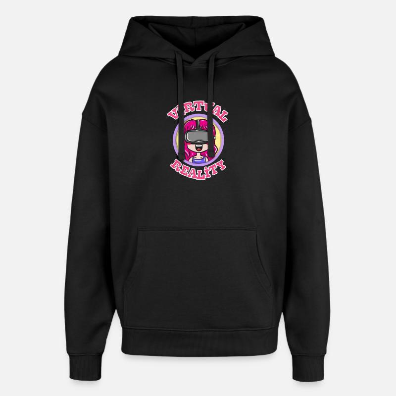 Game Zocken Geschenk - Oversized Unisex Hoodie von Stanley/Stella - Schwarz