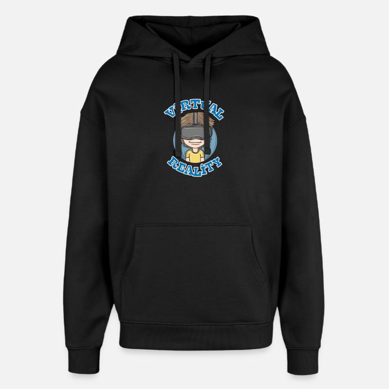 Cadeau de jeu - Sweat à capuche unisexe Stanley/Stella Oversized - noir
