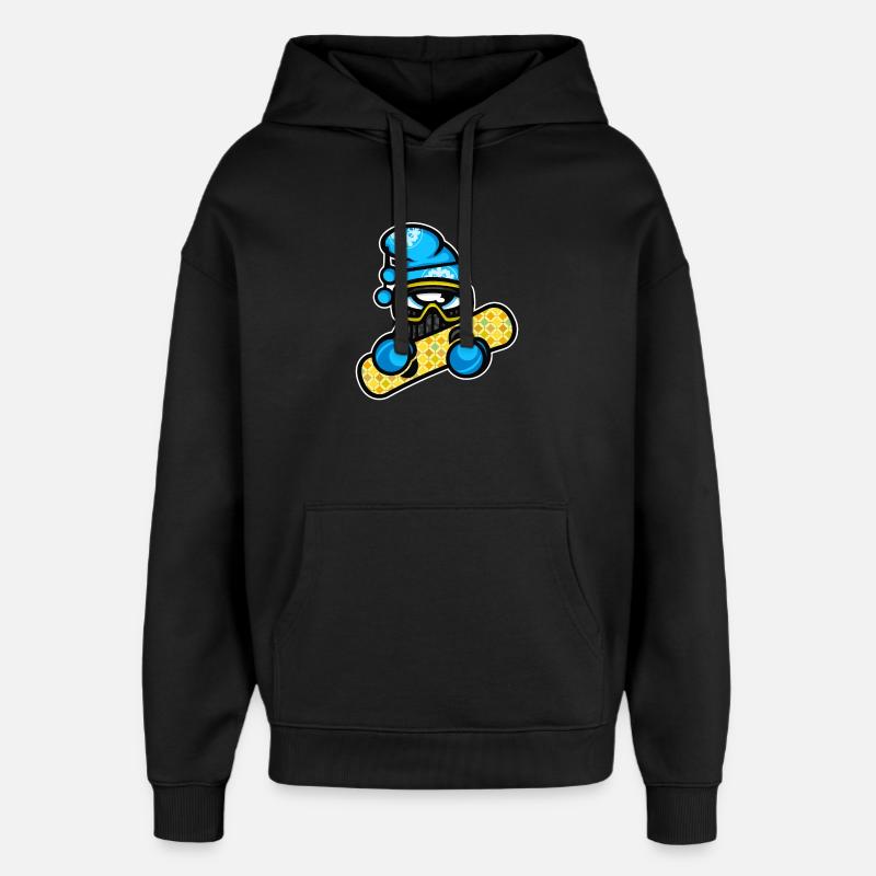 snowboard de sports d'hiver - Sweat à capuche unisexe Stanley/Stella Oversized - noir