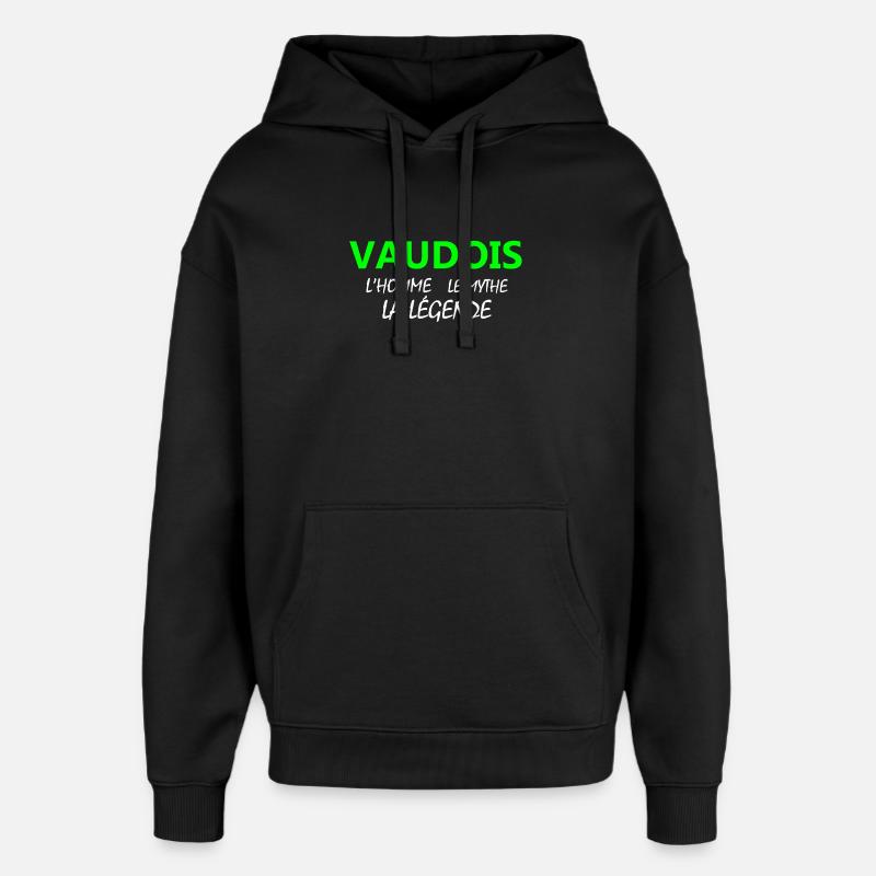 Waadtländer Legendenmuster - Oversized Unisex Hoodie von Stanley/Stella - Schwarz