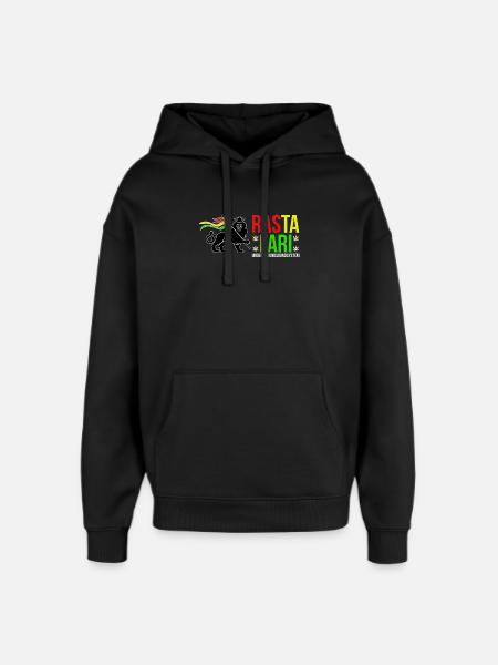 Rasta Fari Underground Sound System - Oversized Unisex Hoodie by Stanley/Stella - black