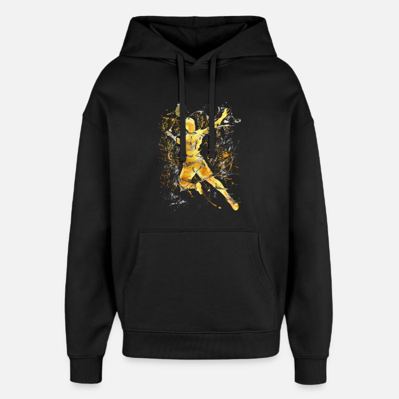 Badminton - Smash - Badminton - Sweat à capuche unisexe Stanley/Stella Oversized - noir
