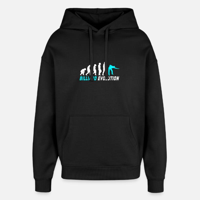 Billard Evolution Design / Geschenkidee - Oversized Unisex Hoodie von Stanley/Stella - Schwarz