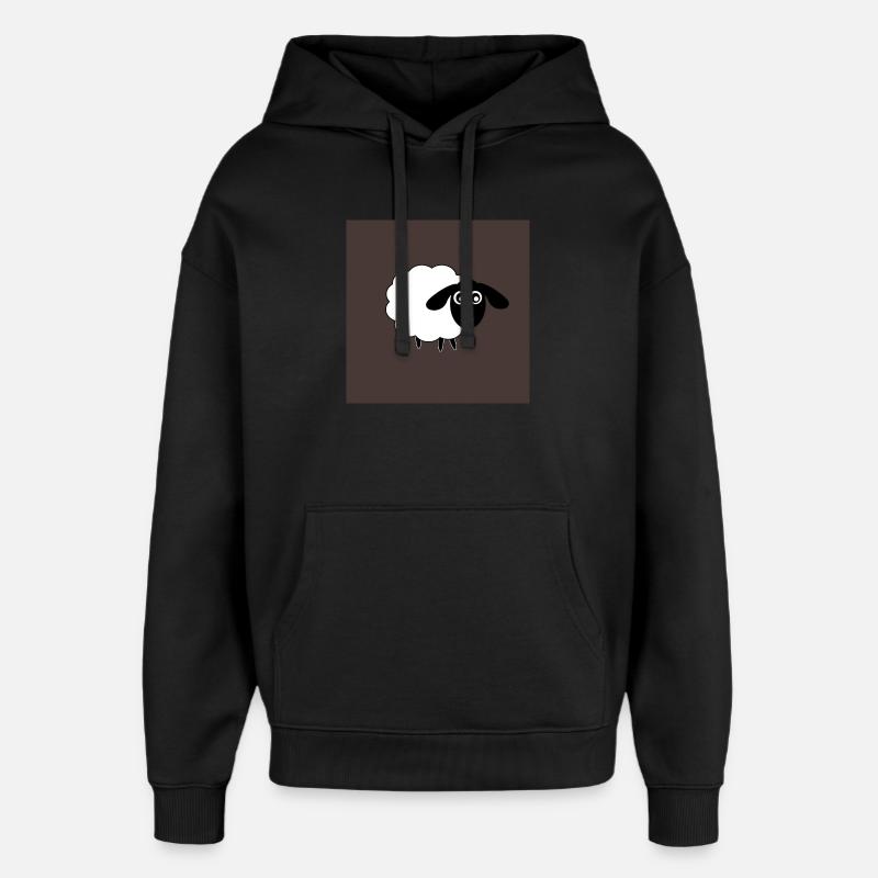 Mouton Mouton Agneau - Sweat à capuche unisexe Stanley/Stella Oversized - noir