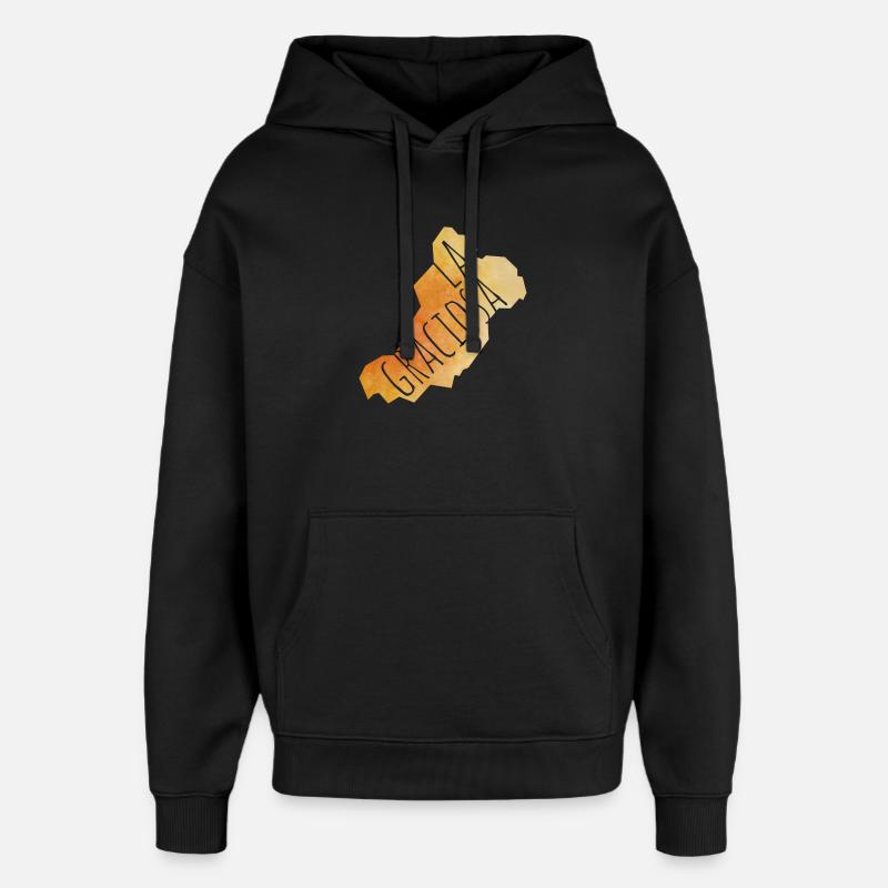 La Graciosa - Oversized Unisex Hoodie von Stanley/Stella - Schwarz
