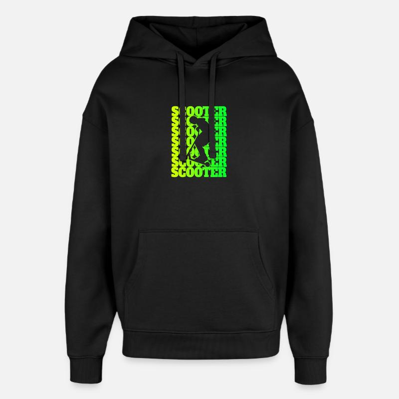 Scooter Sport Design / Geschenkidee - Oversized Unisex Hoodie von Stanley/Stella - Schwarz