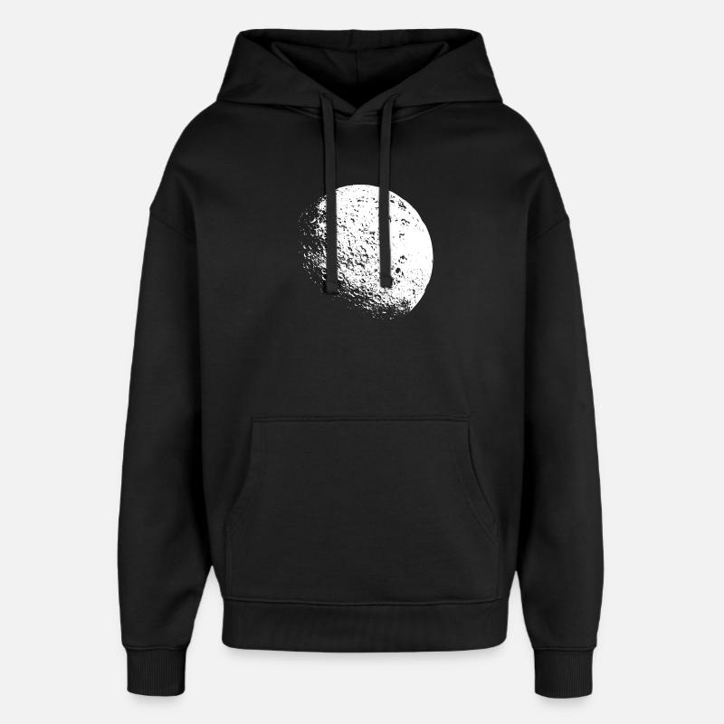 Nuit de lune - Sweat à capuche unisexe Stanley/Stella Oversized - noir