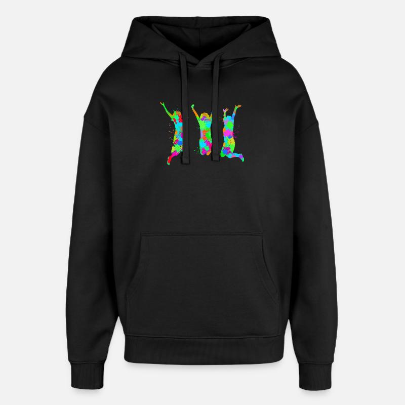 Beste Freunde Freundschaft Buddy - Oversized Unisex Hoodie von Stanley/Stella - Schwarz