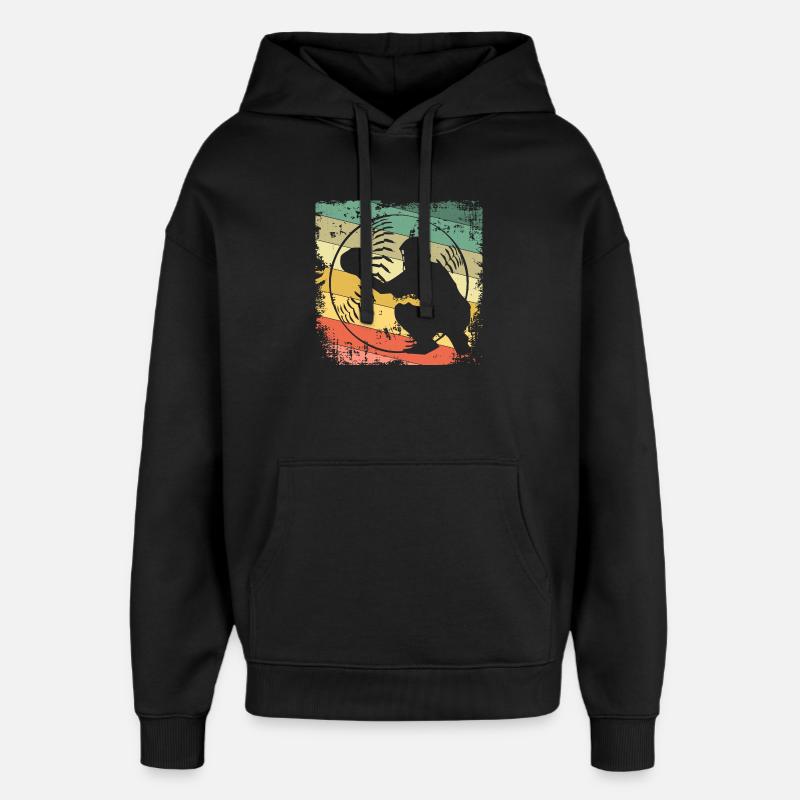 baseball - Oversized Unisex Hoodie by Stanley/Stella - black