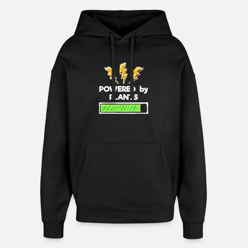 Umweltbewusst Vegan Statement - Oversized Unisex Hoodie von Stanley/Stella - Schwarz