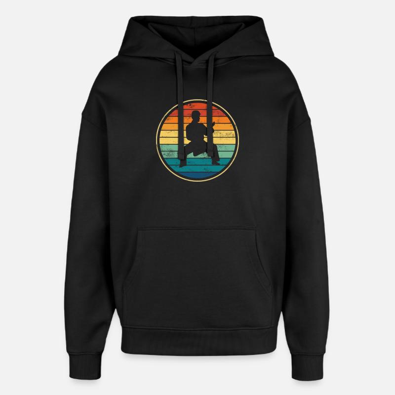 Karaté Sports de combat - Sweat à capuche unisexe Stanley/Stella Oversized - noir