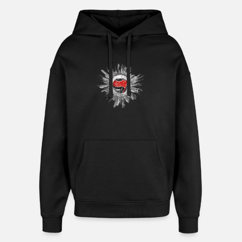 Antifa Advect - Oversized Unisex Hoodie von Stanley/Stella - Schwarz
