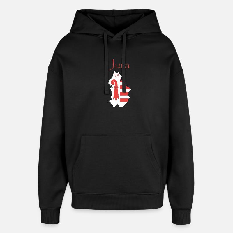 Jura - Sweat à capuche unisexe Stanley/Stella Oversized - noir