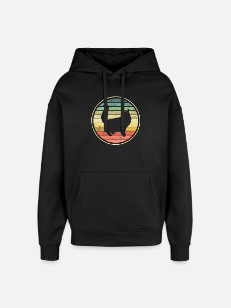 Cat Cats - Oversized Unisex Hoodie by Stanley/Stella - black