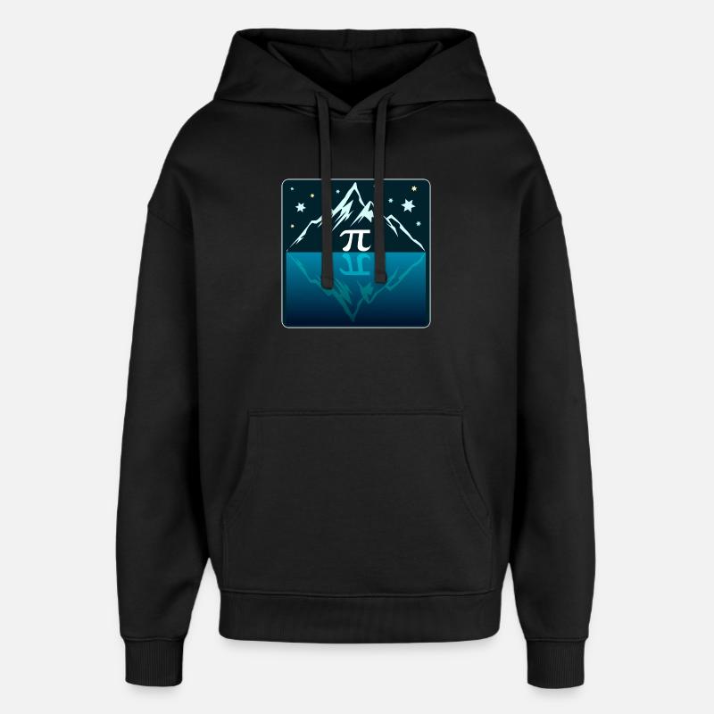 Randonnée Numéro Pi - Sweat à capuche unisexe Stanley/Stella Oversized - noir