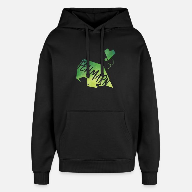 Fehmarn - Oversized Unisex Hoodie von Stanley/Stella - Schwarz