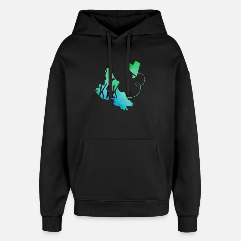 Krk - Sweat à capuche unisexe Stanley/Stella Oversized - noir