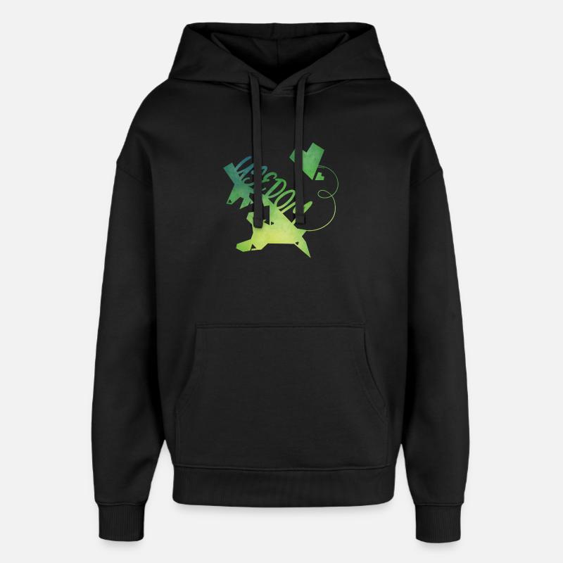 Usedom - Oversized Unisex Hoodie von Stanley/Stella - Schwarz