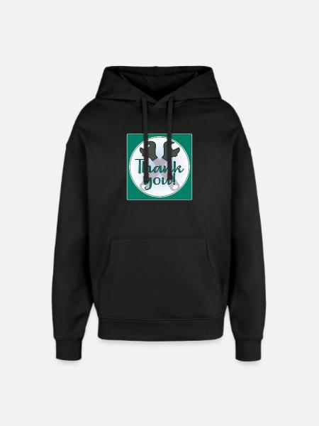 THANK YOU CRAFTSMAN - PLIERS - Oversized Unisex Hoodie by Stanley/Stella - black