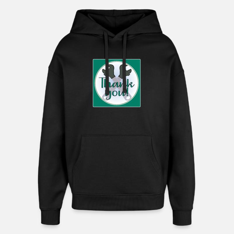 MERCI ARTISAN - PINCES - Sweat à capuche unisexe Stanley/Stella Oversized - noir