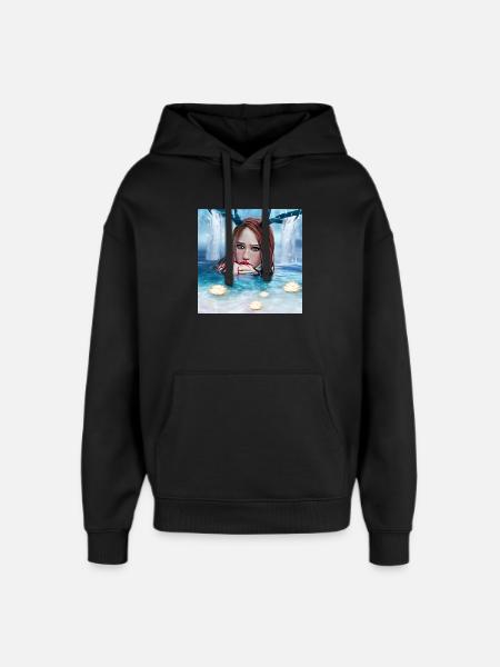 Nymph - Oversized Unisex Hoodie by Stanley/Stella - black