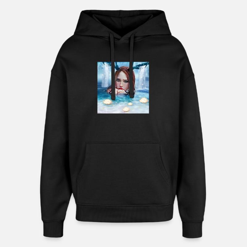 Nymphe - Oversized Unisex Hoodie von Stanley/Stella - Schwarz