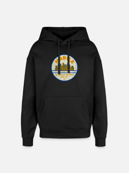 Manila Skyline – Perle des Orients - Oversized Unisex Hoodie von Stanley/Stella - Schwarz