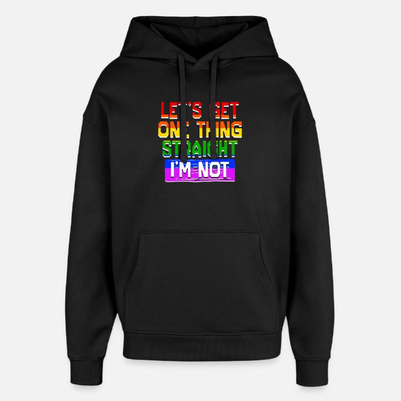 Déclaration LGBT gay Égalité - Sweat à capuche unisexe Stanley/Stella Oversized - noir